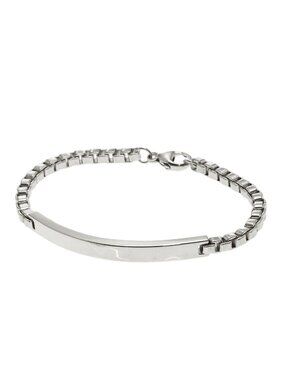 Tiffany & Co Venetian Link ID Bracelet Silver